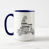 Mug Mot de collage (Gauche)