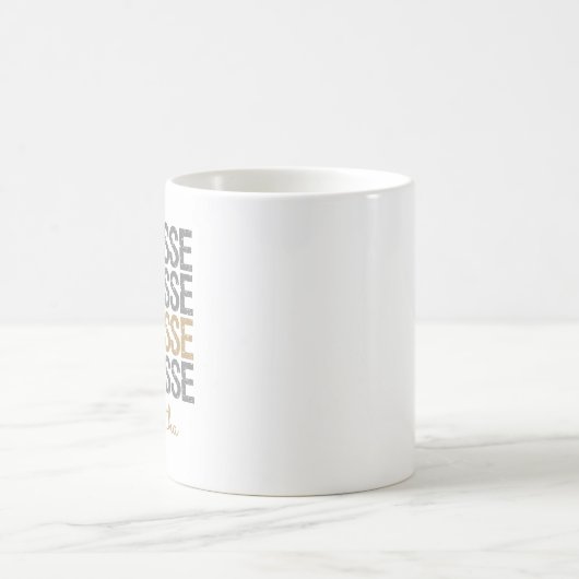 Mug Mot de crosse en or (Centre)