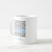 Mug Mot de crosse en poudre bleu débrayé (Devant gauche)