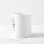 Mug Mot de crosse noire (Centre)
