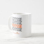 Mug Mot de crosse orange (Devant gauche)