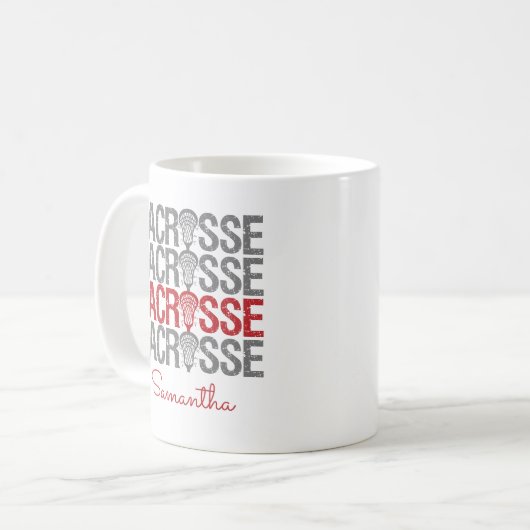 Mug Mot de crosse rouge (Devant gauche)
