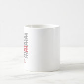 Mug Mot de crosse rouge (Centre)