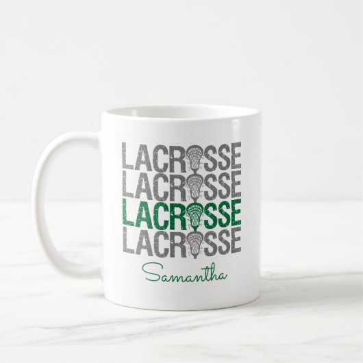 Mug Mot de crosse vert déprimé (Gauche)