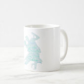 Mug Mot de danse Art Couple Bachata Salsa (Devant droit)