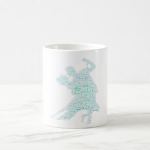 Mug Mot de danse Art Couple Bachata Salsa