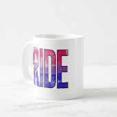 Mug Mot de fierté bisexuelle (Devant gauche)