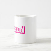 Mug Mot de fierté bisexuelle rose (Centre)