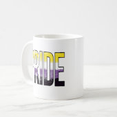 Mug Mot de fierté non binaire (Devant gauche)