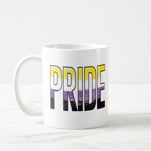 Mug Mot de fierté non binaire (Gauche)