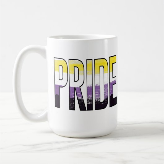 Mug Mot de fierté non binaire (Gauche)