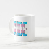 Mug Mot de fierté trans (Devant gauche)