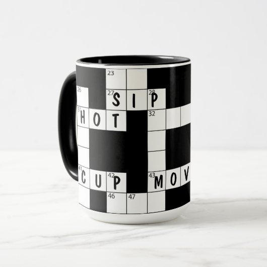 Mug Mot-De-Mots Puzzle Avec Mots (Devant gauche)