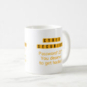 Mug Mot de passe Cyber Sécurité 123 - Citations de séc (Devant droit)