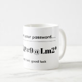 Mug Mot de passe drôle (Devant droit)
