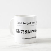 Mug Mot de passe drôle (Devant gauche)