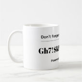 Mug Mot de passe drôle (Gauche)