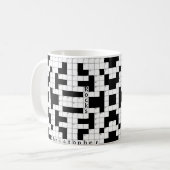 Mug Mot de passe-passe Puzzle personnalisé (Devant gauche)