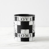 Mug Mot-de-passe Puzzle sur la maison familiale (Centre)