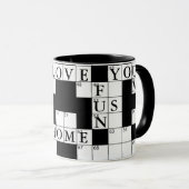 Mug Mot-de-passe Puzzle sur la maison familiale (Devant droit)