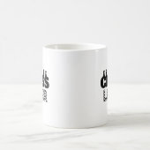 Mug Mot d'échecs Pièces noires Lover Board Design Moti (Centre)
