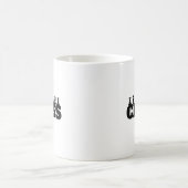 Mug Mot d'échecs Pièces noires Stratégie Jeu classique (Centre)