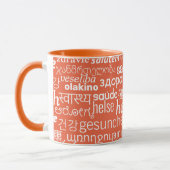 Mug Mot multilingue - Vos couleurs (Gauche)
