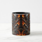 Mug Motard crâne de piston de moteur (Centre)