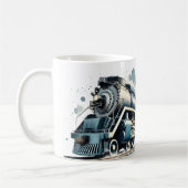 Mug Moteur à vapeur rétro américain classique (Gauche)