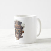 Mug Moteur de crâne Steampunk (Devant droit)