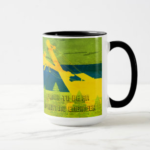 MUG MOTEUR DE FONCTIONNEMENT CRANE SHOVEL WOODS VINTAG