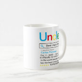 Mug Moteur de recherche Best Uncle Ever (Devant droit)
