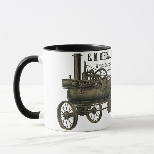 Mug Moteur de traction à vapeur Birdsall 1889 Tracteur (Gauche)