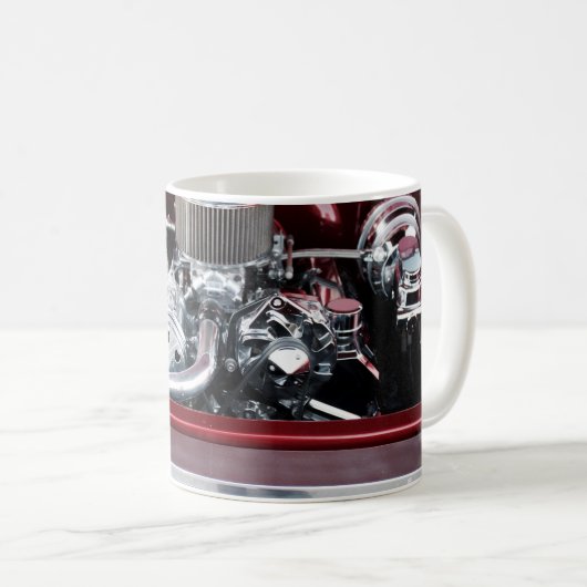 Mug Moteur de voiture classique (Devant droit)