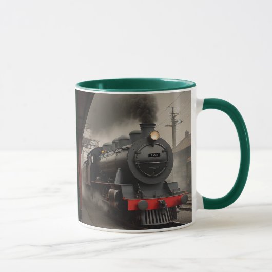 Mug Moteur ferroviaire à la gare (Droite)