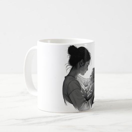 Mug Mother & Baby artwork (Devant gauche)