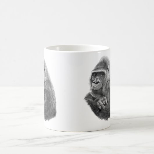 Mug Mother gorilla mugcup 母ゴリラのマグカップ (Centre)