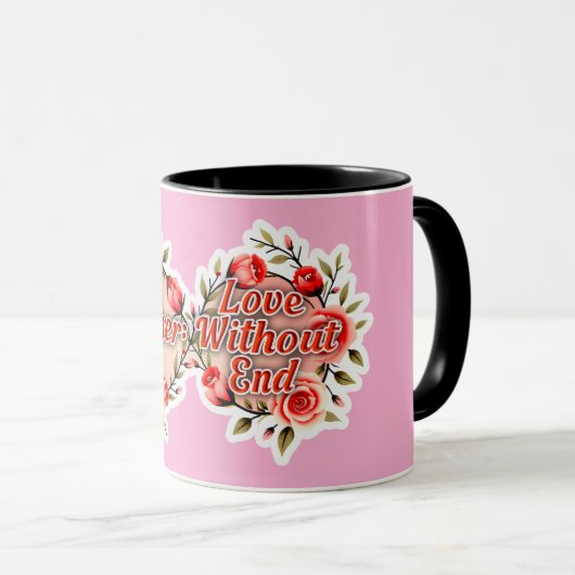 Mug Mother Love Without End – Floral Design (Devant droit)