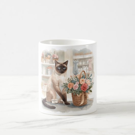 Mug Mother's Day for Cat mom Siamese cat lovers (Centre)