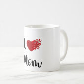 Mug Mother's Day I Love Mom Heart Explosion Gift (Devant droit)