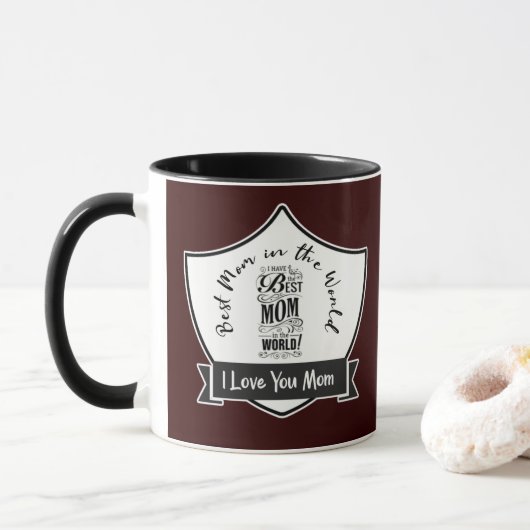 Mug Mothers day quote I love you mom 29. (Avec donut)