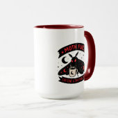 Mug Mothman Café Moth Fuel Caféine et Conspirations (Devant droit)