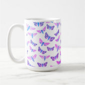 Mug Moths Motif rose bleu pourpre (Gauche)