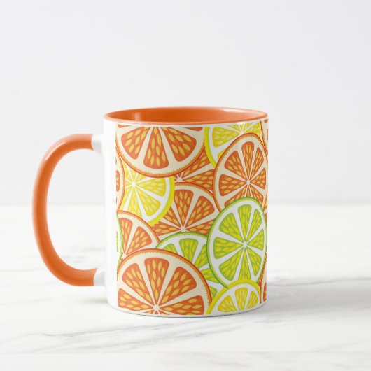 Mug Motif 2 d'agrume (Gauche)