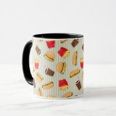 Mug Motif 2 d'aliments de préparation rapide (Devant gauche)