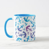 Mug Motif 2 d'Ancre de colorant de cravate (Gauche)