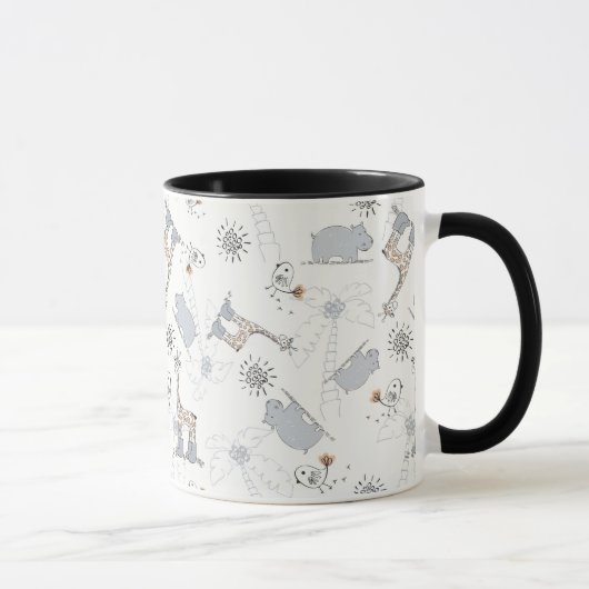 Mug motif 2 de griffonnage (Droite)