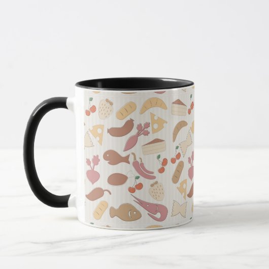 Mug Motif 2 de nourriture (Gauche)