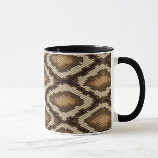 Mug Motif 2 de peau de serpent de python (Droite)