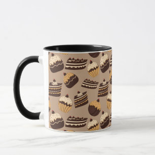 Mug Motif 3 de chocolat et de pâtisseries